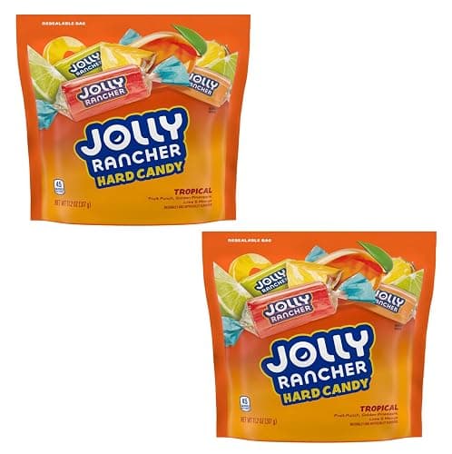 Jolly Rancher Tropical Hard Candy - Pack of 2 Bags - Delicious Classic Treats Everyone Has Loved for Generations - Perfect for Sharing with Friends and Family - Image 1