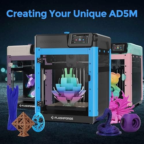 FLASHFORGE Adventurer 5M 3D Printer,600mm/s Max High-Speed FDM 3D Printers with Fully Auto Leveling, 280°C Direct Extruder with Quick Detachable Nozzle, Effective Cooling, Core XY Structure thumbnail 2