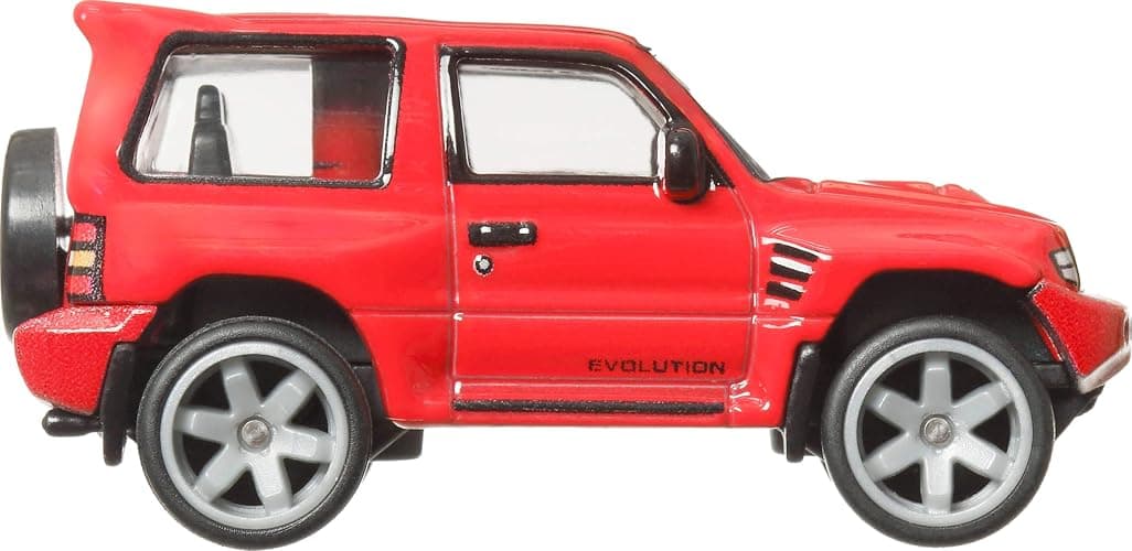 Hot Wheels Premium Car Culture Collectible Toy Car, 1:64 Scale Die-Cast Mitsubishi Pajero Evolution, Terra Trek Vehicle with Real Riders Tires ​​ thumbnail 4