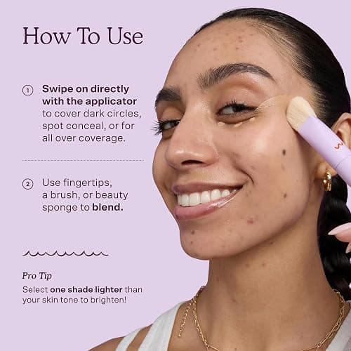 Tower 28 Swipe Serum Hydrating Concealer, 5.0 Light/Neutral (0.22 oz) | Hydrating Medium Coverage Concealer & Under Eye Brightener with Hyaluronic Acid & Centella, Face Makeup for Sensitive Skin thumbnail 8