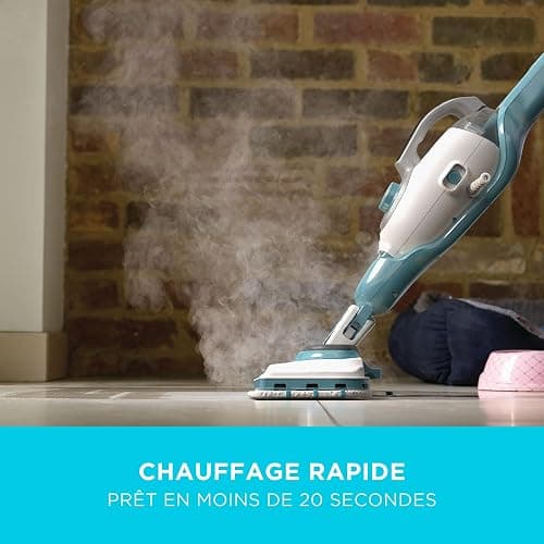 BLACK+DECKER Vadrouille à vapeur 2-en-1 avec gant de nettoyage à main SteaMitt et 11 accessoires, BHSM166DSM-QS thumbnail 6
