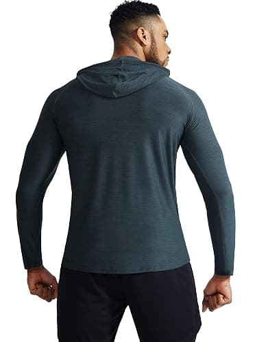 NELEUS Men's Dry Fit Athletic Shirt Workout Running Long Sleeve Shirts with Hoods thumbnail 3