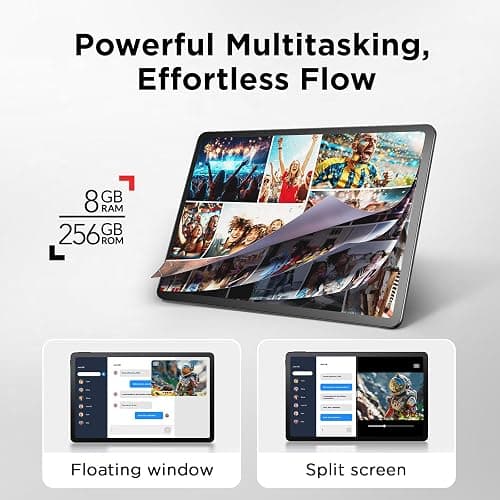 TCL NXTPAPER 14 Android Tablet, 14.3" Paper-Like Display Drawing Pad & Digital Notebook with 4096-Level Stylus & Flip Case, 8+8GB RAM, 256GB Storage, 10000mAh Battery, Multi-Window, Gray thumbnail 6