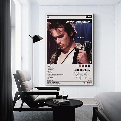 ARTJHCHYNB Jeff Buckley Poster Vintage Music Poster Canvas Art Aesthetic And Wall Art Picture Decorstyle-1 12x18inch(30x45cm) thumbnail 3