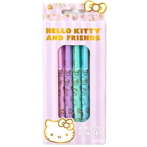 Horizon Group USA Hello Kitty & Friends 4-Piece Pen Set, My Melody, Kuromi, School and Office Supplies, Stationery thumbnail 7
