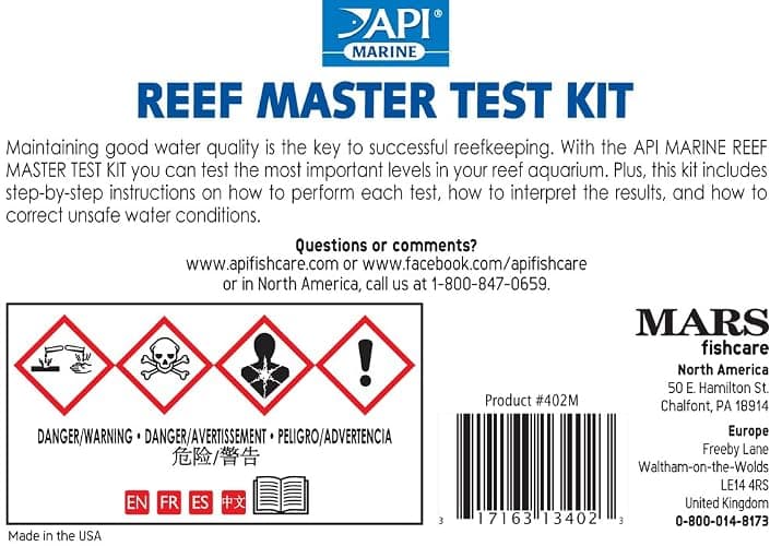API REEF MASTER TEST KIT Reef Aquarium Water Test Kit 1-Count thumbnail 2