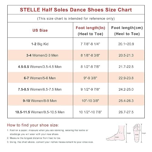 Stelle Half Soles Dance Shoes Women Canvas Lyrical Ballet Pirouette Turners | Breathable canvas, Suede leather sole, Flexible fit, Silicone-backed elastic straps, Jazz and contemporary dance thumbnail 6