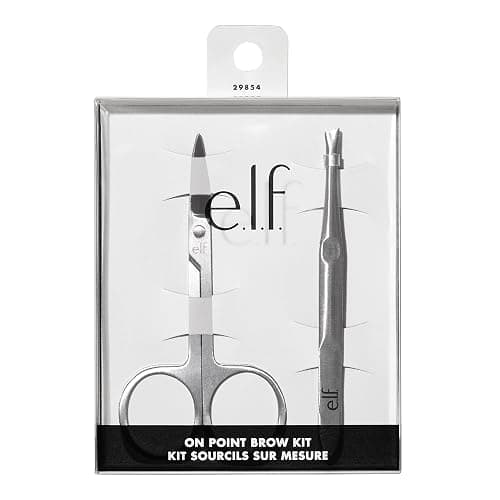 e.l.f. On Point Brow Kit, Duo Of Pro-quality Eyebrow Scissors & Tweezers For Shaping Eyebrows, Great For Precise Shaping, Vegan & Cruelty-Free thumbnail 2