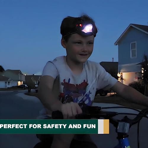 Niovexium LED Dinosaur Headlamp for Kids, Children's Toy Flashlight T-Rex Dinosaur Toys for Age 3 4 5 6 7 8 9 Years Old Kids, Camping Hiking Gear for Boys Girls thumbnail 2