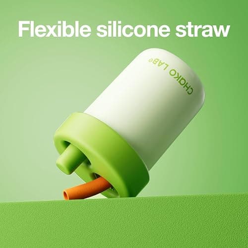 CHAKO LAB Kids Water Bottle with Carrying Rope and Straps | Vacuum Insulated Stainless Steel 16oz for School and Trvels | Two Travel Carrying Options | Matcha Green thumbnail 7
