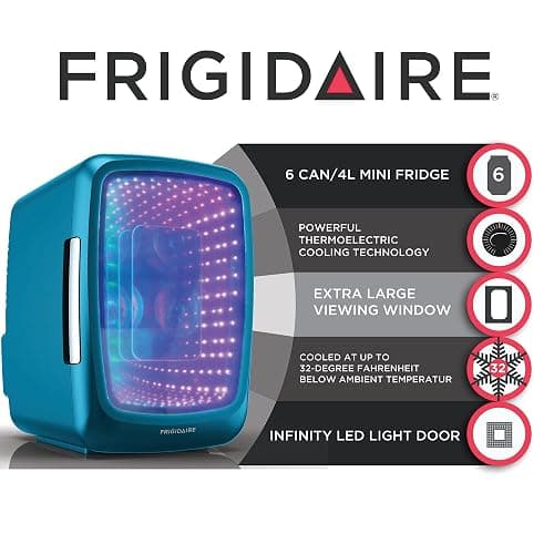 Frigidaire EFMIS179 Gaming Light Up Mini Beverage Refrigerator, Blue thumbnail 8
