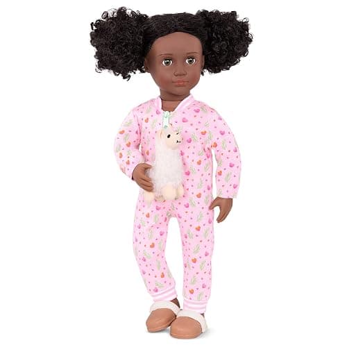 Our Generation Llama Lullabies Outfit – Pyjama Onsie Set Featuring Plush Llama Toy for 18-inch Dolls – 3 Piece Clothing Set thumbnail 6