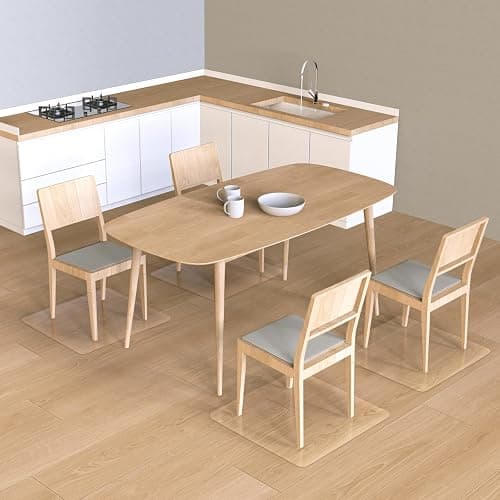 Office Chair Mat for Hardwood Floor,20"X24" Smooth Glide Slip Resistant Desk Chair Mat Hard Wood Floor Protector,Stay in Place Plastic Computer Chair Mats for Rolling Office Chairs Not for Carpet thumbnail 5
