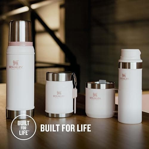 STANLEY Classic Legendary Thermobehälter Für Essen Mit Göffel 400 ml - Hält 7 Stunden Heiß Oder Kalt - Edelstahl Warmhaltebehälter - BPA-Frei - Spülmaschinenfest - Rose Quartz thumbnail 2