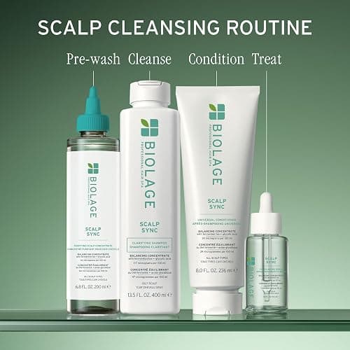 Biolage Scalp Sync Clarifying Shampoo - Residue & Buildup Remover, For Oily Scalp, With Fermented Tea & Glycolic Acid, Vegan & Paraben-Free, Packaging May Vary thumbnail 7