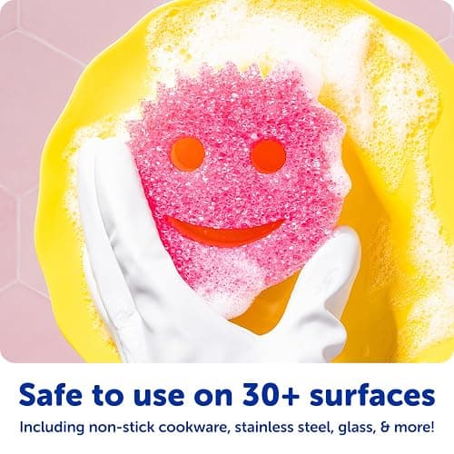 Scrub Daddy Scrub Mommy Sponges - Dish Scrubber + Non-Scratch Cleaning Sponges Kitchen, Bathroom + Multi-Surface Safe - Dual-Sided Dish Sponges for Scrubbing - Online Exclusive (3 Count) thumbnail 5