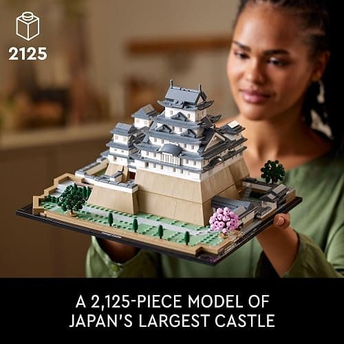 LEGO Architecture Landmarks Collection: Himeji Castle 21060 Building Set, Build & Display this Collectible Model for Adults, Fun Gift for Lovers of Japan, Famous Japanese Buildings, History and Travel thumbnail 3