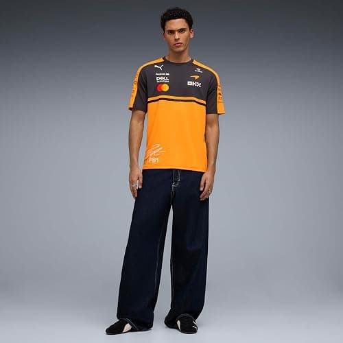 PUMA McLaren F1 2026 T-Shirt Pilote Homme Oscar Piastri – Orange | Manches courtes avec col rond, T-shirt Oscar Piastri Driver 2026, Comme vu par Oscar Piastri, sous licence officielle thumbnail 5