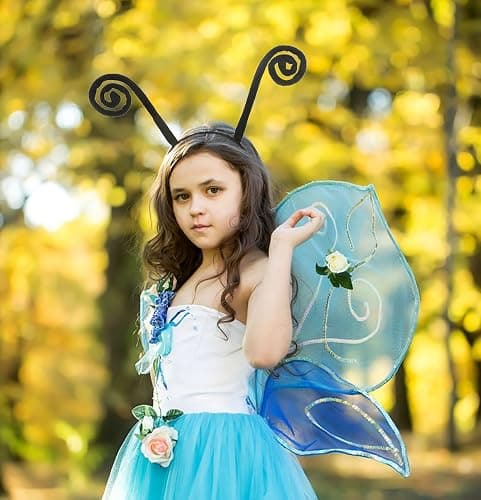 Liatunou Butterfly Antenna Headband Ladybug Antenna Headpiece Moth Hairband for Halloween Costume Accessories Party thumbnail 4