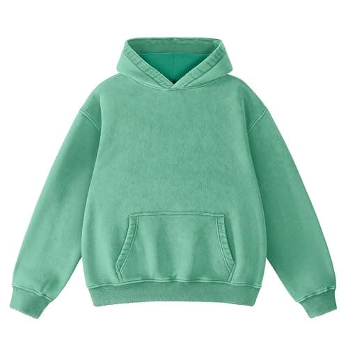 FAIABLE Mens Hoodies Oversized Unisex Acid Wash Hoodie Heavyweight Fleece Vintage Cotton Sweatshirt Men Women Streetwear - Image 1