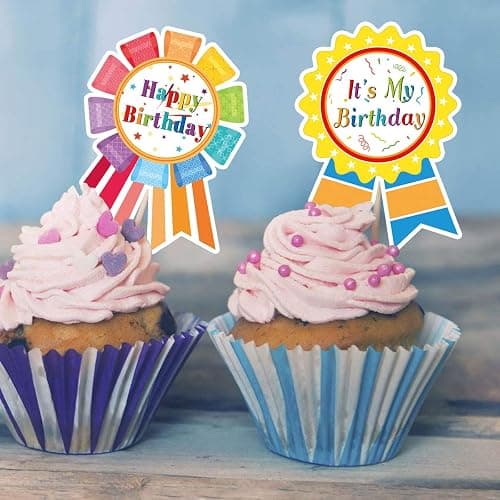 Fancy Land Happy Birthday Stickers for Kids Classroom Birthday Gifts 200 | Birthday Badge Stickers, It's My Birthday Stickers, Student Birthday Gifts from Teacher, Birthday Party Decoration, Classic thumbnail 6