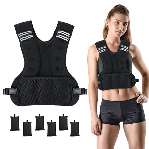 Weighted Vest, Adjustable Weight Vest for Men and Women, Iron Sand Weight Vests for Running Training Crossfit Calisthenics Jogging Walking Gym Strength Training - Image 1