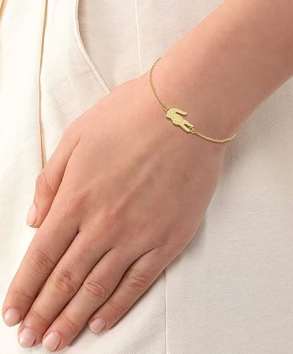 Lacoste Crocodile Chain Bracelet for Women - Stainless Steel Jewelry, Adjustable - Chic Collection, Fashion Accessory - Gift for Her thumbnail 5