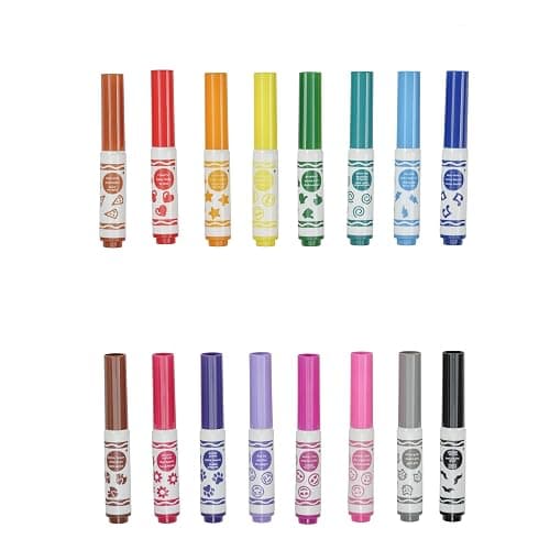 Crayola Emoji Pip Squeaks Washable Markers (16ct), Toddler Mini Stamper Marker Set, Coloring Supplies for Toddlers, Gift for Kids thumbnail 3
