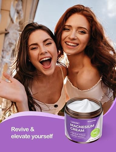 stilip Natural Topical Magnesium Cream for Sleep,Nighttime Magnesium Lotion for Pain and Leg Cramps,Muscle Relaxation,Calm,Deep Hydration for Skin Care-Lavender thumbnail 7