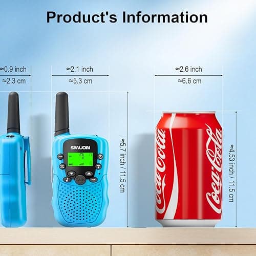 Walkie Talkies for Kids Toys Stocking Stuffers for Kid Boys Girls 4-6, 3 Miles Range Walkie Talkie to Camping, Outdoor, 4 Year Old Girl Birthday Gifts for 3 4 5 6 7 8 9 Year Old Boy Girl Gifts Age 6-8 thumbnail 5