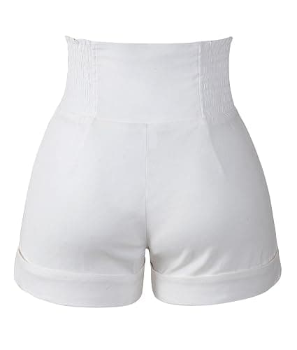 Penelope Vintage Women's 50s Retro Rockabilly Style High Waist Pinup Shorts thumbnail 2
