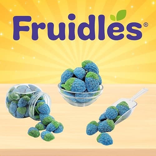 Fruidles Sour Wild Raspberry Gummy Candy, Soft Chewy Gummy Candy, Fat-Free (Half-Pound) thumbnail 3