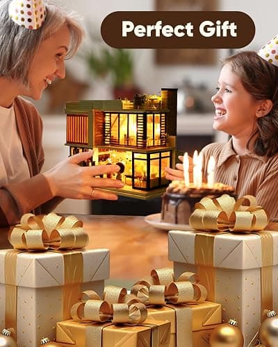 DIY Miniature House Kit, Mini House Kit for Beginners, Mayberry Street Miniatures, Model Building Craft Diorama Kit, Ideal Gifts for Birthday, Christmas(Florence) - Florence thumbnail 2