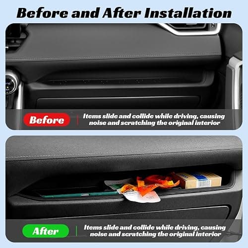 CARFIB Passenger Storage Organizer Mat Fit for Toyota RAV4 2025 2024 2023 2022 2021 2020 2019 Glove Box Organizer Tray Interior Insert Accessories thumbnail 5