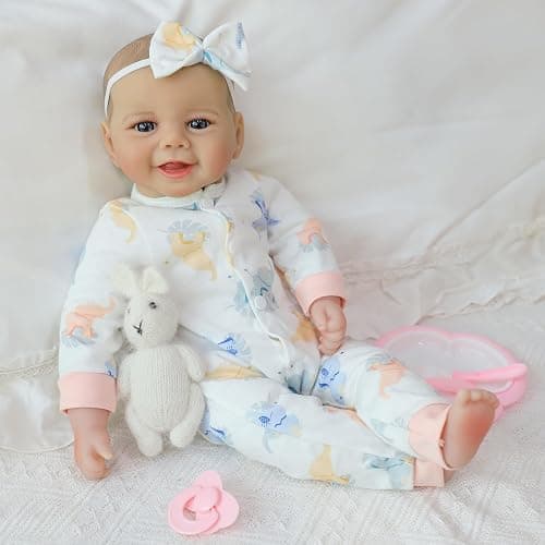 SCOM Baby Doll Girl, 18 inch Realistic Soft Body Baby Doll Real Life Cute Baby with Accessories for 3+ Year Old Christmas Birthday Gifts thumbnail 4