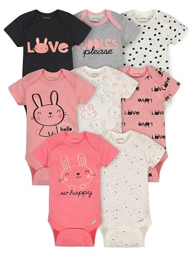 Onesies Brand baby-girls 8-pack Short Sleeve Mix & Match Bodysuits - Image 1