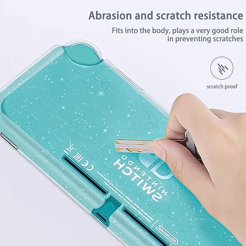 DLseego Protective Case for Nintendo Switch Lite, Glitter Bling Soft TPU Cover with Shock-Absorption and Anti-Scratch Design Protective Case - Crystal Glitter thumbnail 5