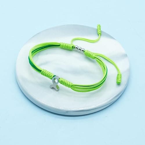 HARACRAFT Bracelet For A Cause, Awareness Puzzle Ribbon Bangle, Autism Health Ribbon Wristband for Protection Surfer String Bracelet for Men, Women, Kid thumbnail 2