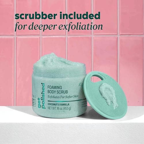 Onyx Professional Foaming Body Scrub With Brush, Coconut Bliss, 16oz, 2pk - Sugar Scrub Made with Shea Butter and Coconut Oil, Includes Built-in Scrubber thumbnail 8