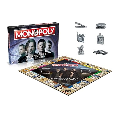 Winning Moves Supernatural Monopoly Board Game, Join The Winchester Brothers Sam and Dean, Advance to Vampire and Werewolf and Trade Your Way to Success, for Ages 16 and up thumbnail 3