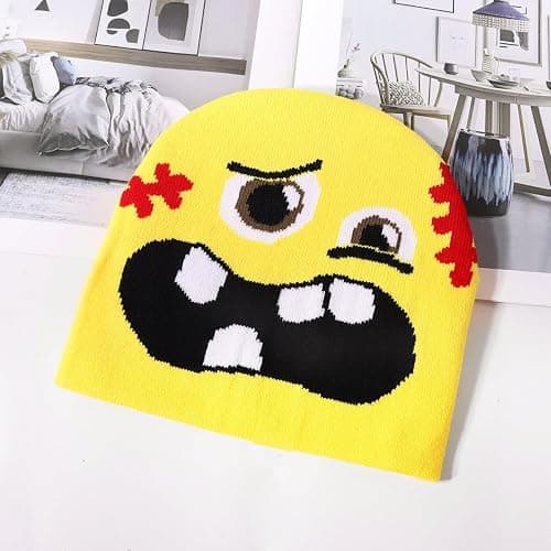 Graphic Beanie Y2K, Warm, Comfort and Soft Feel, Beanie Y2K Fashion Knit Caps, Hip-Hop Style thumbnail 4