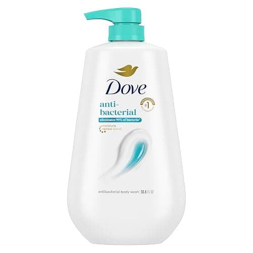 Dove Body Wash with Pump Antibacterial For All Skin Types Protects from Dryness 30.6 oz - Image 1