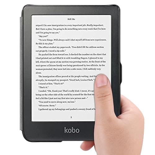 Kepuch Custer Case for Kobo Clara HD, PU Leather Case Cover for Kobo Clara HD - Black thumbnail 7