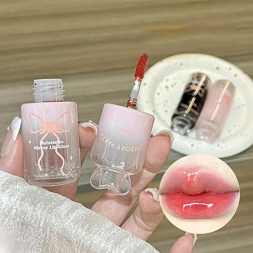 YIBABY 2 Colors High Shine Lip Gloss, Non-Sticky Tinted Lip Oil, Nourishes Moisturizing, Lightweight, Glow-Boosting, Long-Lasting Lip Tint Stain Makeup, Lip Plumper Gloss Jelly, Liquid Lipstick thumbnail 5