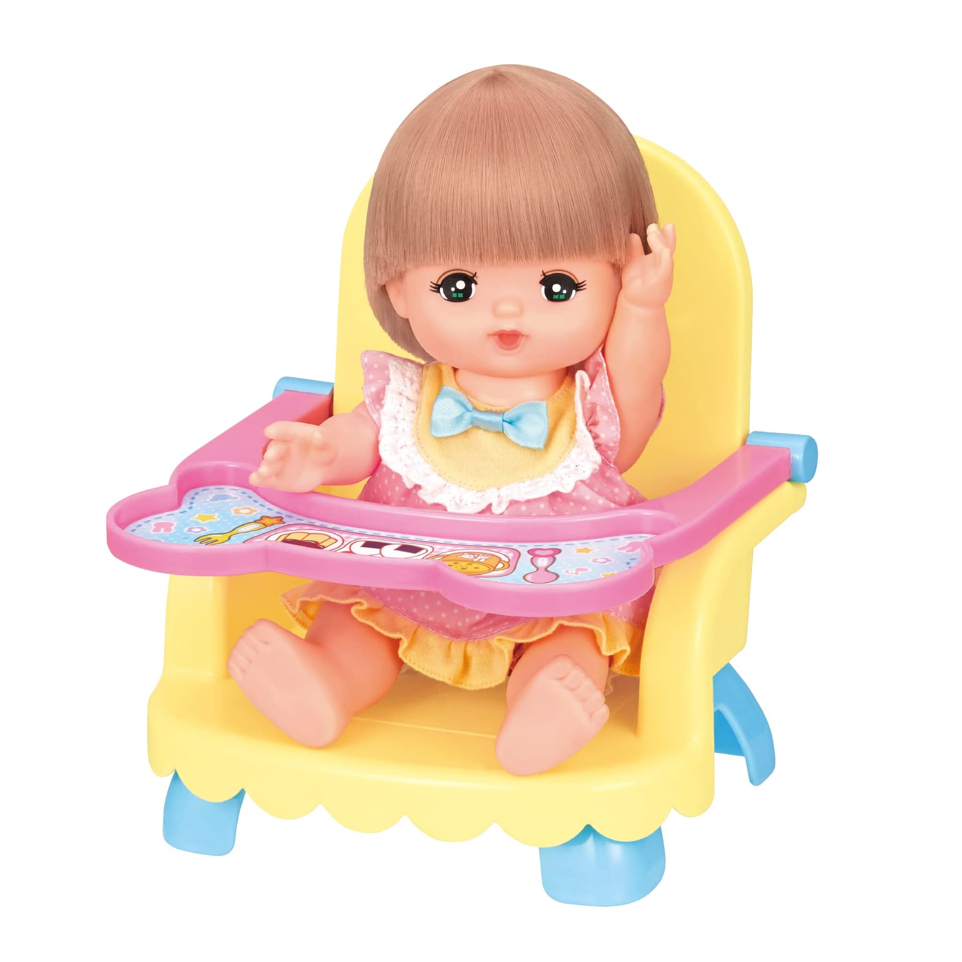 Mell-chan Care Accessory, Bear Baby Chair 1851582 Pink & Mell-chan Care Accessory Mell-chan Kids' Plate (Set Purchase) thumbnail 3