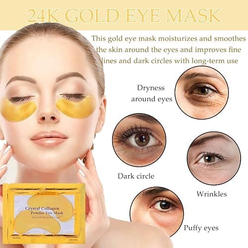 30 Pairs Lip Mask & Eye Mask,Under Eye Patches for Puffiness and Dark Circles, Effectively Nourishes the Lip & Eye Skin, Cheer Gifts, Adult Party Favors, Stocking Stuffers, Bulk Gifts, Christmas Gifts thumbnail 4