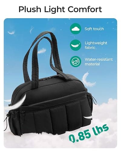 BAGSMART Gym Bag for Women, Duffle Bag for Travel with Wet Pocket, Lightweight Carry on Weekender Duffel, Water Resistant thumbnail 4