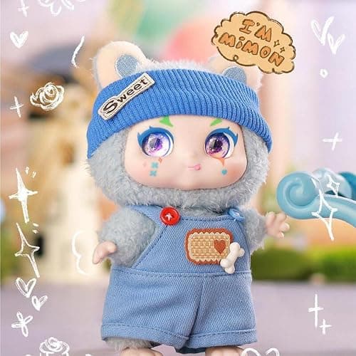 CALEMBOU Vinyl Plush Blind Box, Kimmon Mimon Series Plush Keychain Stuffed Blind Box, Kawaii 1 of 6 Possible Mystery Collectible Toys Cute Soft Animals Charm Birthday Gifts thumbnail 3