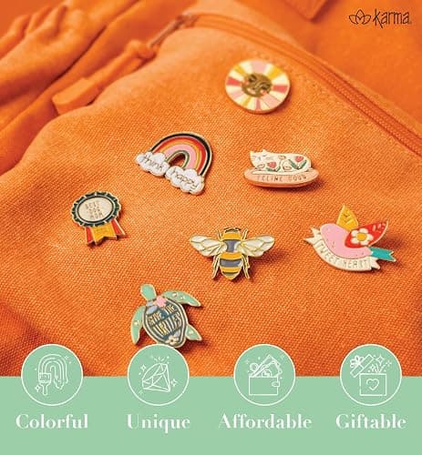 Karma,Enamel Pins, Cute Enamel Pins for Backpacks thumbnail 7