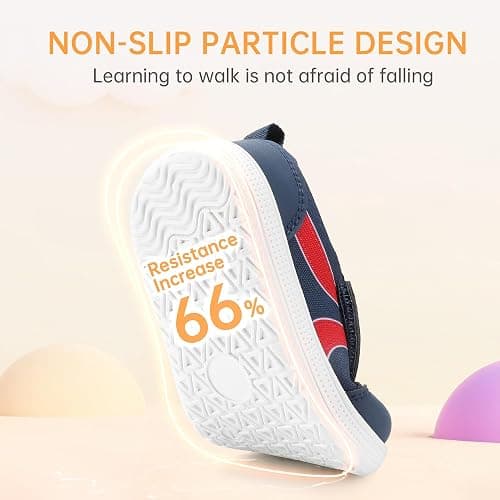 Toddler Wide Toe Box Barefoot Shoes Boys Girls Sneakers Kids Tennis Shoes Preschool Non Slip Lightweight Comfortable First Walking Shoes Running Outdoor Activities thumbnail 5